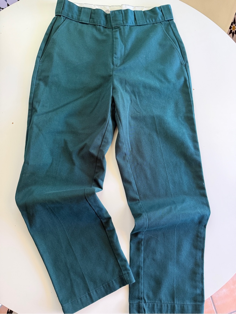 Dickies Women's Straight-Leg Trousers in Teal
